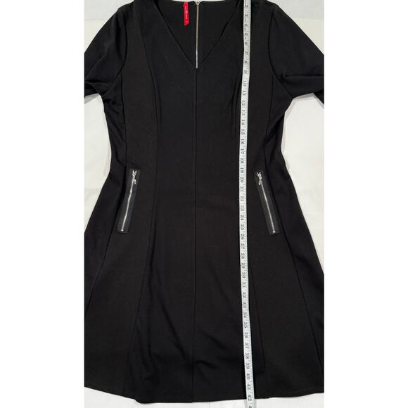 Ruby Ribbon Dress Ottoman Black Luxe Ponte Fabric Size XL (070) - Picture 9 of 12